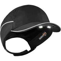 Skullerz<sup>®</sup> 8965 Lightweight Bump Cap Hat with LED Lighting, Black  SGQ316 | TENAQUIP