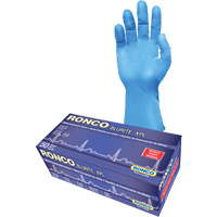 Gants d'examen Blurite<sup>MC</sup> XPL, Grand, Nitrile, 8 mils, Sans poudre, Bleu, Classe 2  SGZ859 | TENAQUIP