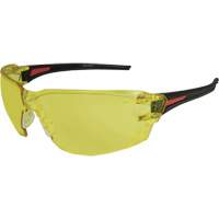 Edge Safety Eyewear XV412 Nevosa Safety Glasses, Yellow Lens, Anti-Scratch, Meets/Exceeds CSA Z94.3