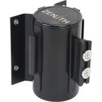 Zenith Safety Products SGQ997 Wall Mount Barrier with Magnetic Tape, Steel, Screw Mount, 7', Yellow Tape