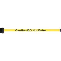 Magnetic Tape Cassette for Build-Your-Own Crowd Control Barrier, Caution Do Not Enter, 7', Yellow Tape SGO655 | TENAQUIP