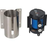 Produits de sécurité Zenith SGR025 Barri&egrave;re &agrave; fixation murale avec ruban magn&eacute;tique, Acier, Fixation par vis, 7', Ruban Bleu