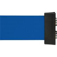 Produits de sécurité Zenith SGR025 Barri&egrave;re &agrave; fixation murale avec ruban magn&eacute;tique, Acier, Fixation par vis, 7', Ruban Bleu
