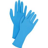 Produits de sécurité Zenith SGR043 Gants jetables en latex, T-Grand, Latex, 14 mils, Sans poudre, Bleu