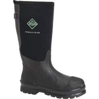 Muck MCXF-STL-BLK-130 Men's Chore Classic Mid-Calf Boots, Rubber, Steel Toe, Size 13
