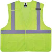Ergodyne 21527 Gilet de s&eacute;curit&eacute; en maille GloWear 8217BA, Jaune lime haute visibilit&eacute;, 2T-Grand/3T-Grand, Polyester