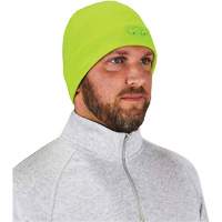 Ergodyne 16802 N-Ferno&reg; Skull Cap Beanie Hat with LED Lights, One Size, High-Visibility Lime Green