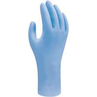 Showa 7502PFXS Biodegradable Disposable Gloves, X-Small, Nitrile, 2.5-mil, Powder-Free, Blue