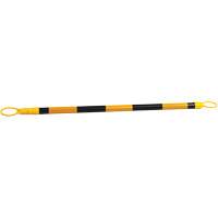 Zenith Safety Products SGS309 Retractable Cone Bar, 7'2" Extended Length, Black/Yellow