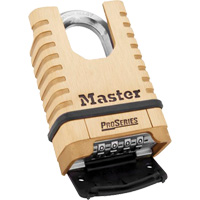 Master Lock 1177D ProSeries&reg; Shrouded Padlock, Solid Brass, 2-1/4" Width