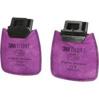 3M D3097 Secure Click Filter, Particulate Filter with Nuisance Vapour Relief, Organic Vapour/P100