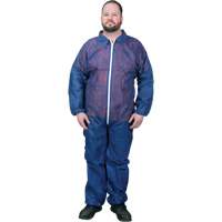 Coveralls, 4X-Large, Blue, Polypropylene SGS892 | TENAQUIP