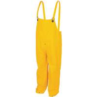 Mcr Safety 200BPL Classic Series Bib Rain Pants, Large, Polyester/PVC, Yellow