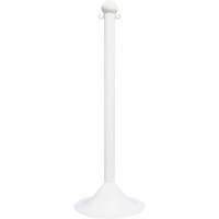 Mr. Chain 91501 Light-Duty Stanchion, 41" High, White