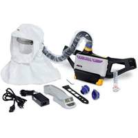 Versaflo™ Powered Air Purifying Respirator Easy Clean Kit, Loose Fitting Hood & Faceshield, Lithium-Ion Battery  SGU317 | TENAQUIP