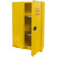 Flammable Storage Cabinet, 45 gal., 2 Door, 43" W x 65" H x 18" D SGU466 | TENAQUIP