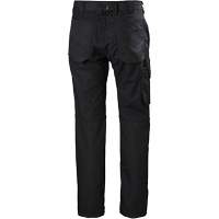 Helly Hansen 77466-990-32/32 Oxford Service Pants, Poly-Cotton, Black, Size 32, 32 Inseam
