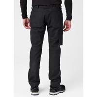 Helly Hansen 77466-990-32/32 Oxford Service Pants, Poly-Cotton, Black, Size 32, 32 Inseam
