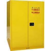 Zenith Safety Products SGU586 Flammable Storage Cabinet, 90 Gal., 2 Door, 43" W x 66" H x 34" D