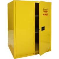 Zenith Safety Products SGU586 Flammable Storage Cabinet, 90 Gal., 2 Door, 43" W x 66" H x 34" D