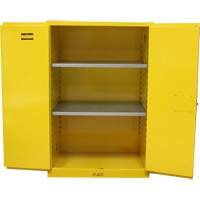 Zenith Safety Products SGU586 Flammable Storage Cabinet, 90 Gal., 2 Door, 43" W x 66" H x 34" D