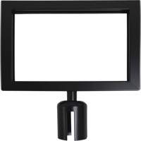 Zenith Safety Products SGU788 Sign Frame for Crowd Control Post, Black