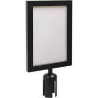 Zenith Safety Products SGU789 Sign Frame for Crowd Control Post, Black