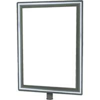 Tensator NOSC-1P-0711HD-V Heavy-Duty Vertical Sign Holder for Classic Posts, Polished Chrome