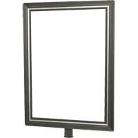 Tensator NOSC-1S-0711HD-V Heavy-Duty Vertical Sign Holder for Classic Posts, Satin Chrome