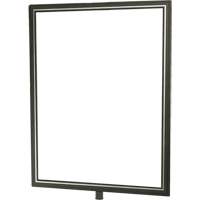 Tensator NOSC-1S-1114HD-V Heavy-Duty Vertical Sign Holder for Classic Posts, Satin Chrome