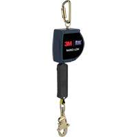3M DBI Sala Fall Protection 3103876 Nano-Lok Extended Length Self Retracting Lifeline, 20', Dyneema&reg;, Swivel
