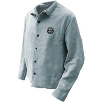 Bob Dale Gloves 64-1-50P-M Welder Jacket, Leather, Medium, Grey