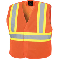 Pioneer V1030650-2/3XL 597P Tear-Away Safety Vest, High Visibility Orange, 2X-Large/3X-Large, Polyester