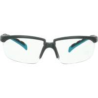 3M S2001SGAF-BGR Solus 2000 Series Safety Glasses, Clear Lens, Anti-Fog/Anti-Scratch, ANSI Z87+