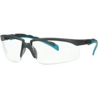 3M S2001SGAF-BGR Solus 2000 Series Safety Glasses, Clear Lens, Anti-Fog/Anti-Scratch, ANSI Z87+