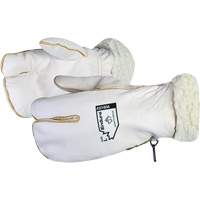 Superior Glove Works Ltd. 321BOA-L Mitaine d'hiver Endura en cuir fleur de vache avec doublure de velours acrylique, Taille Grand, Mitaine