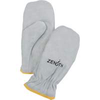 Produits de sécurité Zenith SGV409 Mitaines dhiver en grain fendu doubl&eacute;es de boa, Taille Taille unique, Mitaine