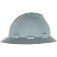 MSA 10058319 Casque de s&eacute;curit&eacute; &agrave; fente et bordure compl&egrave;te V-Gard, R&eacute;pond aux normes CSA type 1, Suspension Glissement rapide, Non ventil&eacute;