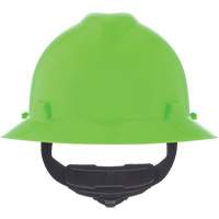 MSA 815570 V-Gard&reg; Slotted Full-Brim Hardhat, Meets CSA Type 1, Ratchet Suspension, Non-Vented