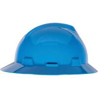MSA 10058320 Casque de s&eacute;curit&eacute; &agrave; fente et bordure compl&egrave;te V-Gard, R&eacute;pond aux normes CSA type 1, Suspension Glissement rapide, Non ventil&eacute;