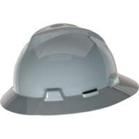 MSA 454731 Casque de s&eacute;curit&eacute; &agrave; fente et bordure compl&egrave;te V-Gard, Suspension &agrave; douille, Non ventil&eacute;