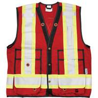 Viking 6165R-L Open Road&reg; Surveyor Vest, Red, Large, Polyester