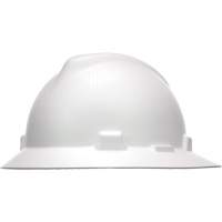MSA 10204785 V-Gard&reg; Hydro Dip Full Brim Hard Hat, Meets CSA Type 1, Ratchet Suspension, Non-Vented