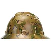 MSA 10204784 V-Gard&reg; Hydro Dip Full Brim Hard Hat, Meets CSA Type 1, Ratchet Suspension, Non-Vented