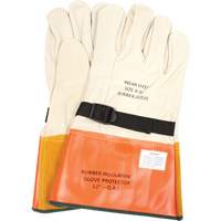 Leather Protector Gloves with Strap, Size 12, 12" L  SGV619 | TENAQUIP