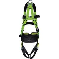 PIP Global Safety H5CS221021 Miller&reg; H500 Construction Standard Full Body Harness, CSA Certified, Class AP, Medium/Small, 420 lbs. Cap.