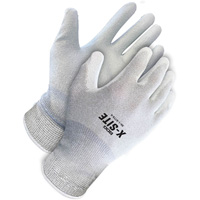 Bob Dale Gloves 99-1-9779-6 Gants enduits antistatiques X-Site, 6, R&ecirc;vetement Polyur&eacute;thane, Calibre 15, Enveloppe en Nylon/Cuivre