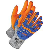 Bob Dale Gloves 99-1-9791-6 Cut-X Cut & Impact Resistant Gloves, Size 6, Nitrile Coated, HPPE Shell, ASTM ANSI Level A6