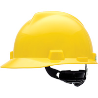 V-Gard™™ Slotted Hard Hat, Ratchet Suspension, Yellow  SGW069 | TENAQUIP
