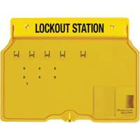 Master Lock 1482B Trilingual Covered Lock Station, None Padlocks, 4 Padlock Capacity, Padlocks Not Included